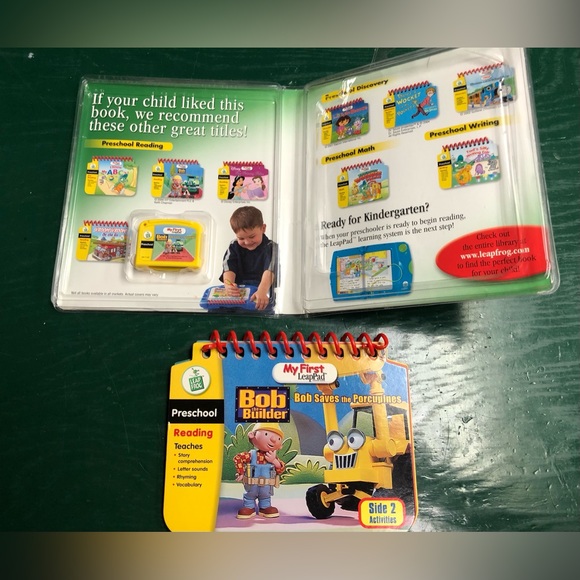 My First LeapPad Bob the Builder Saves the Porcupines Book & Cartridge Rhyming - Picture 4 of 4